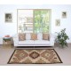 Mid-Century Navajo Rug, Crystal Style, Handwoven Wool, Natural and Earth Tones, Circa 1940–1955 Mid-Century Navajo Rug, Crystal Style, Handwoven Wool, Natural and Earth Tones, Circa 1940–1955