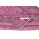 Hand-knotted Vintage Turkish Wool Area Rug Overdyed in Pink for Modern Interiors Hand-knotted Vintage Turkish Wool Area Rug Overdyed in Pink for Modern Interiors