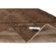 Vintage Wool Area Rug Overdyed in Brown for Contemporary Interiors. Hand-knotted in Turkey