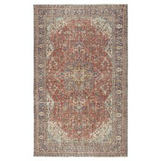 Handmade Turkish Vintage Rug. Traditional Wool Area Carpet for Living Room or Bedroom