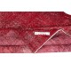 Modern Red Turkish Carpet for Bedroom. Vintage Handmade Wool Area Rug for Living Room Modern Red Turkish Carpet for Bedroom. Vintage Handmade Wool Area Rug for Living Room