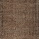 Vintage Wool Area Rug Overdyed in Brown for Modern Interiors. Handmade in Turkey