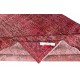 Red Overdyed Vintage Area Rug, Handwoven and Handknotted in Turkey for Contemporary Interiors Red Overdyed Vintage Area Rug, Handwoven and Handknotted in Turkey for Contemporary Interiors