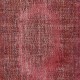 Red Overdyed Vintage Area Rug, Handwoven and Handknotted in Turkey for Contemporary Interiors Red Overdyed Vintage Area Rug, Handwoven and Handknotted in Turkey for Contemporary Interiors