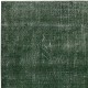 Green Overdyed Vintage Turkish Area Rug. Hand-Woven and Hand-Knotted Wool Carpet for Modern Interiors Green Overdyed Vintage Turkish Area Rug. Hand-Woven and Hand-Knotted Wool Carpet for Modern Interiors