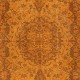 Orange Redyed Vintage Area Rug for Modern Interiors. Handknotted and Handwoven in Turkey Orange Redyed Vintage Area Rug for Modern Interiors. Handknotted and Handwoven in Turkey