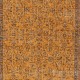 Hand-knotted Vintage Turkish Wool Area Rug Overdyed in Orange for Modern Interiors Hand-knotted Vintage Turkish Wool Area Rug Overdyed in Orange for Modern Interiors
