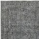 Vintage Handmade Turkish Wool Area Rug Overdyed in Gray for Contemporary Interiors Vintage Handmade Turkish Wool Area Rug Overdyed in Gray for Contemporary Interiors