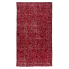 Red Handmade Turkish Area Rug for Living Room, Entrance, Bedroom, Dining Room & Kids Room