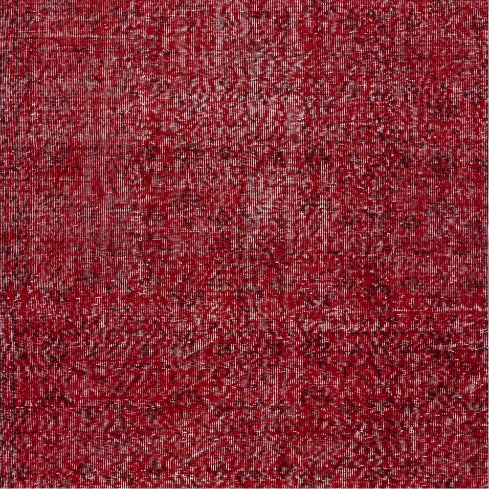 Red Handmade Turkish Area Rug for Living Room, Entrance, Bedroom, Dining Room & Kids Room