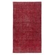 Red Handmade Turkish Area Rug for Living Room, Entrance, Bedroom, Dining Room & Kids Room