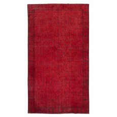 Red Handmade Turkish Area Rug for Living Room, Entrance, Bedroom, Dining Room & Kids Room
