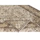 Vintage Floral Design Wool Rug. Beige Handmade Turkish Area Rug for Farmhouse Decor Vintage Floral Design Wool Rug. Beige Handmade Turkish Area Rug for Farmhouse Decor