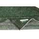 Distressed Vintage Handmade Turkish Wool Area Rug Overdyed in Green for Contemporary Interiors Distressed Vintage Handmade Turkish Wool Area Rug Overdyed in Green for Contemporary Interiors