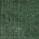 Distressed Vintage Handmade Turkish Wool Area Rug Overdyed in Green for Contemporary Interiors Distressed Vintage Handmade Turkish Wool Area Rug Overdyed in Green for Contemporary Interiors