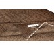Brown Overdyed Vintage Turkish Area Rug. Hand-Knotted Wool Carpet for Modern Interiors