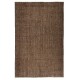 Brown Overdyed Vintage Turkish Area Rug. Hand-Knotted Wool Carpet for Modern Interiors