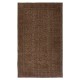 Vintage Handmade Turkish Wool Area Rug Overdyed in Brown for Contemporary Interiors Vintage Handmade Turkish Wool Area Rug Overdyed in Brown for Contemporary Interiors