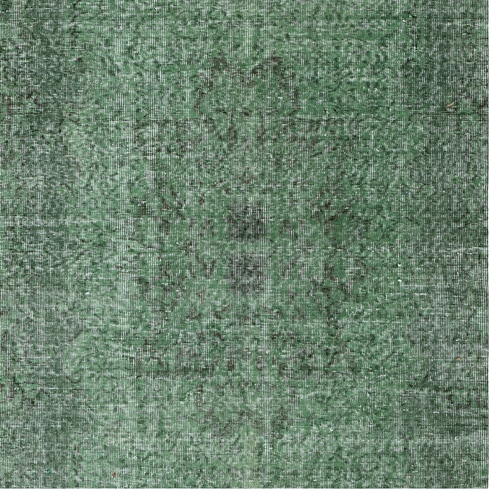 Modern Green Turkish Rug. Vintage Handmade Wool Area Rug Modern Green Turkish Rug. Vintage Handmade Wool Area Rug
