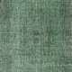 Modern Green Turkish Rug. Vintage Handmade Wool Area Rug Modern Green Turkish Rug. Vintage Handmade Wool Area Rug