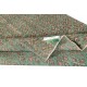 Vintage Floral Design Area Rug in Green Color, Hand-knotted in Turkey