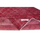 Red Overdyed Vintage Area Rug, Handwoven and Handknotted in Turkey for Modern Interiors Red Overdyed Vintage Area Rug, Handwoven and Handknotted in Turkey for Modern Interiors