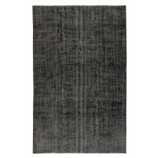 Black Handmade Turkish Area Rug for Living Room, Entrance, Bedroom, Dining Room & Kids Room
