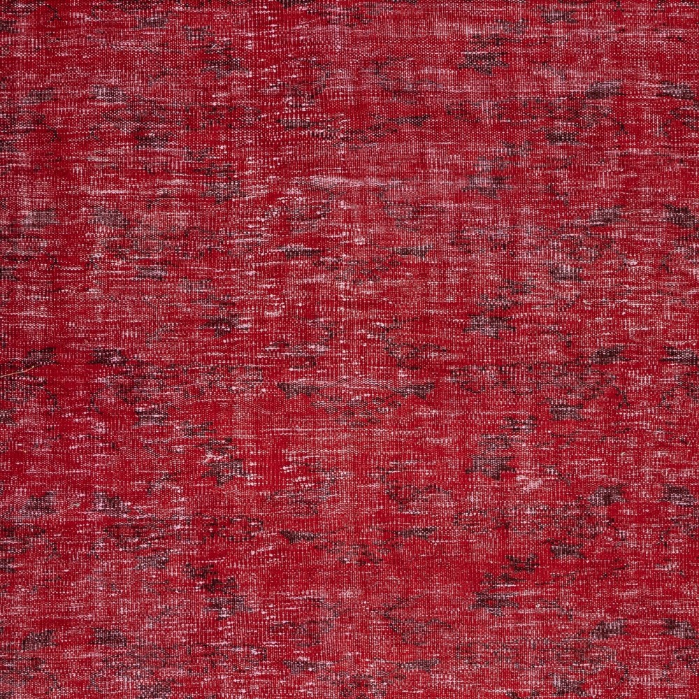Red Overdyed Wool Rug. Vintage Turkish Handmade Area Rug for Bedroom Red Overdyed Wool Rug. Vintage Turkish Handmade Area Rug for Bedroom