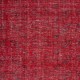 Red Overdyed Wool Rug. Vintage Turkish Handmade Area Rug for Bedroom Red Overdyed Wool Rug. Vintage Turkish Handmade Area Rug for Bedroom