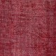 Modern Turkish Wool Rug. Vintage Red Overdyed Handmade Area Rug
