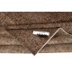 Contemporary Handmade Turkish Wool Area Rug. Vintage Brown Redyed Carpet for Living Room