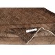 Contemporary Handmade Turkish Wool Area Rug. Vintage Brown Redyed Carpet for Living Room