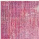 Distressed Pink Turkish Rug for Modern Interiors. Vintage Handmade Wool Area Rug Distressed Pink Turkish Rug for Modern Interiors. Vintage Handmade Wool Area Rug