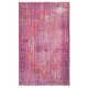 Distressed Pink Turkish Rug for Modern Interiors. Vintage Handmade Wool Area Rug Distressed Pink Turkish Rug for Modern Interiors. Vintage Handmade Wool Area Rug