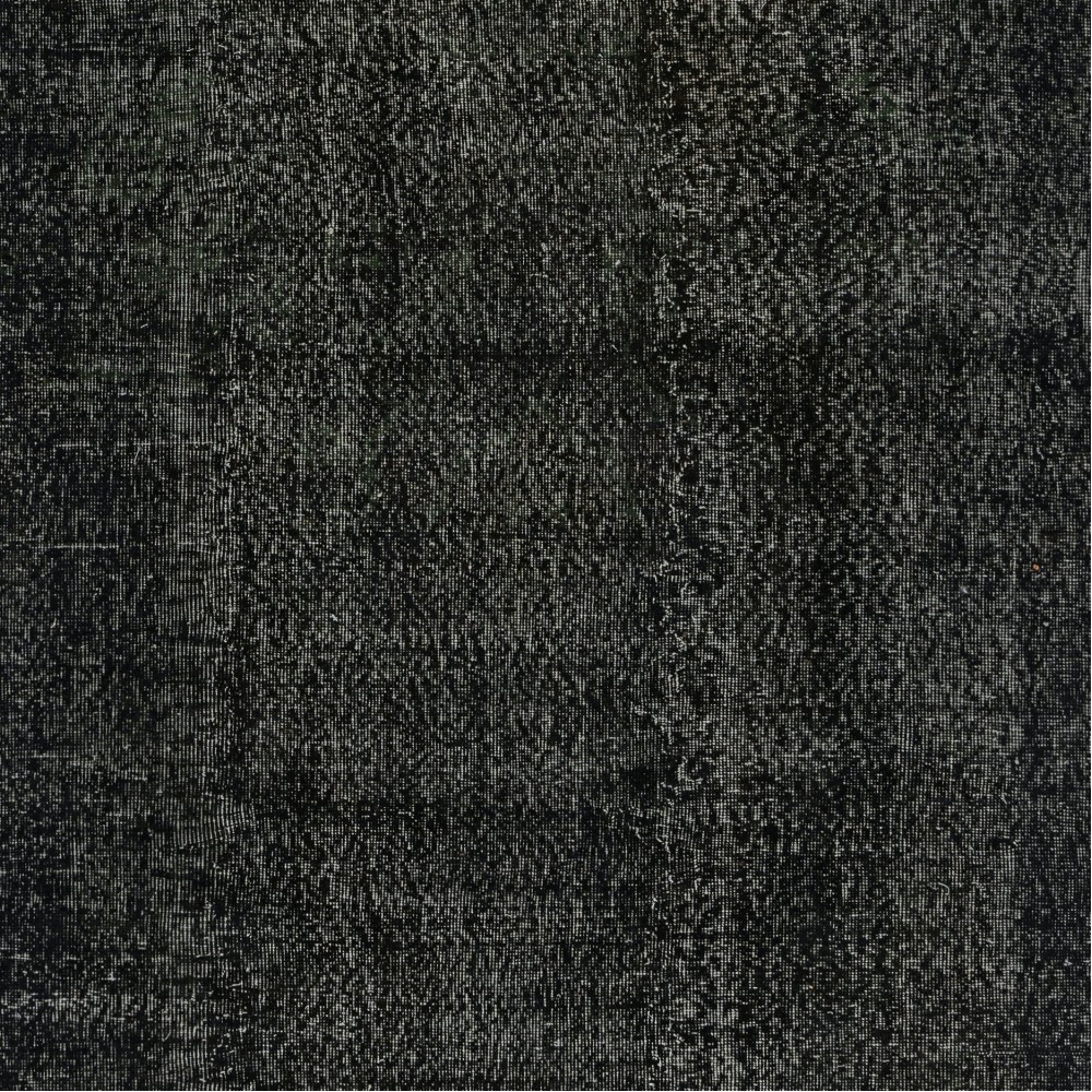 Plain Black Overdyed Area Rug, Handknotted and Handwoven in Turkey Plain Black Overdyed Area Rug, Handknotted and Handwoven in Turkey