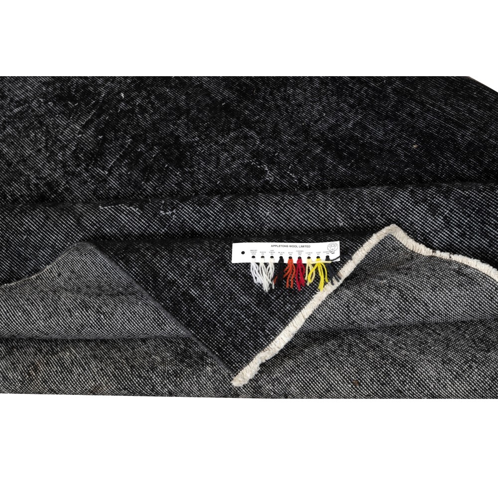 Plain Black Overdyed Area Rug, Handknotted and Handwoven in Turkey Plain Black Overdyed Area Rug, Handknotted and Handwoven in Turkey