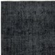 Plain Black Overdyed Area Rug, Handknotted and Handwoven in Turkey Plain Black Overdyed Area Rug, Handknotted and Handwoven in Turkey