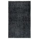 Plain Black Overdyed Area Rug, Handknotted and Handwoven in Turkey Plain Black Overdyed Area Rug, Handknotted and Handwoven in Turkey