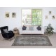 Gray Vintage Turkish Wool Rug. Overdyed Handmade Carpet for Living Room, Bedroom, or Entryway Gray Vintage Turkish Wool Rug. Overdyed Handmade Carpet for Living Room, Bedroom, or Entryway