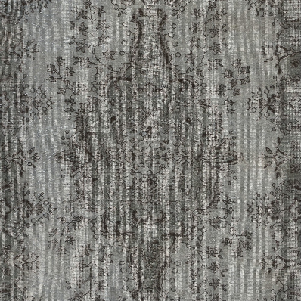 Gray Vintage Turkish Wool Rug. Overdyed Handmade Carpet for Living Room, Bedroom, or Entryway Gray Vintage Turkish Wool Rug. Overdyed Handmade Carpet for Living Room, Bedroom, or Entryway