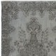 Gray Vintage Turkish Wool Rug. Overdyed Handmade Carpet for Living Room, Bedroom, or Entryway Gray Vintage Turkish Wool Rug. Overdyed Handmade Carpet for Living Room, Bedroom, or Entryway