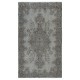 Gray Vintage Turkish Wool Rug. Overdyed Handmade Carpet for Living Room, Bedroom, or Entryway Gray Vintage Turkish Wool Rug. Overdyed Handmade Carpet for Living Room, Bedroom, or Entryway