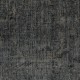 Vintage Wool Area Rug Overdyed in Black for Modern Interiors. Handmade in Turkey