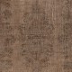 Hand-knotted Vintage Turkish Wool Area Rug Overdyed in Brown for Modern Interiors