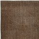 Modern Brown Turkish Rug for Bedroom. Vintage Handmade Wool Area Rug for Living Room Modern Brown Turkish Rug for Bedroom. Vintage Handmade Wool Area Rug for Living Room