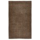 Modern Brown Turkish Rug for Bedroom. Vintage Handmade Wool Area Rug for Living Room Modern Brown Turkish Rug for Bedroom. Vintage Handmade Wool Area Rug for Living Room