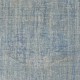 Vintage Handmade Turkish Wool Area Rug Overdyed in Blue color for Modern Interiors