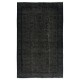 Overdyed Black Wool Rug. Handmade Turkish Vintage Area Rug for Living Room Overdyed Black Wool Rug. Handmade Turkish Vintage Area Rug for Living Room