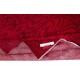 Hand-knotted Vintage Turkish Wool Area Rug Overdyed in Red for Modern Interiors