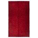 Hand-knotted Vintage Turkish Wool Area Rug Overdyed in Red for Modern Interiors